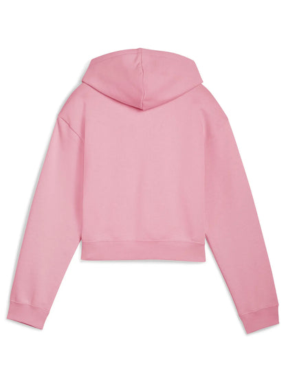 FELPA CON CAPPUCCIO PUMA DA BAMBINA ROSA