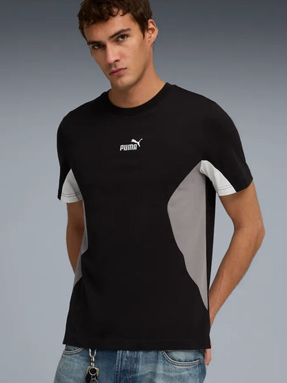 T-shirt Essentials Puma a maniche corte uomo in nero