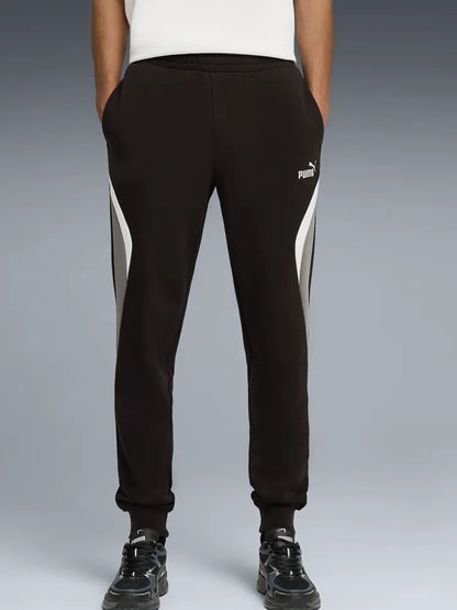 Pantaloni Essentials Block uomo di Puma in nero, comodi e versatili