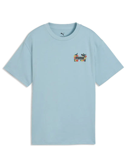 Puma Mid 90s, t-shirt bimbo/a azzurra dallo stile casual