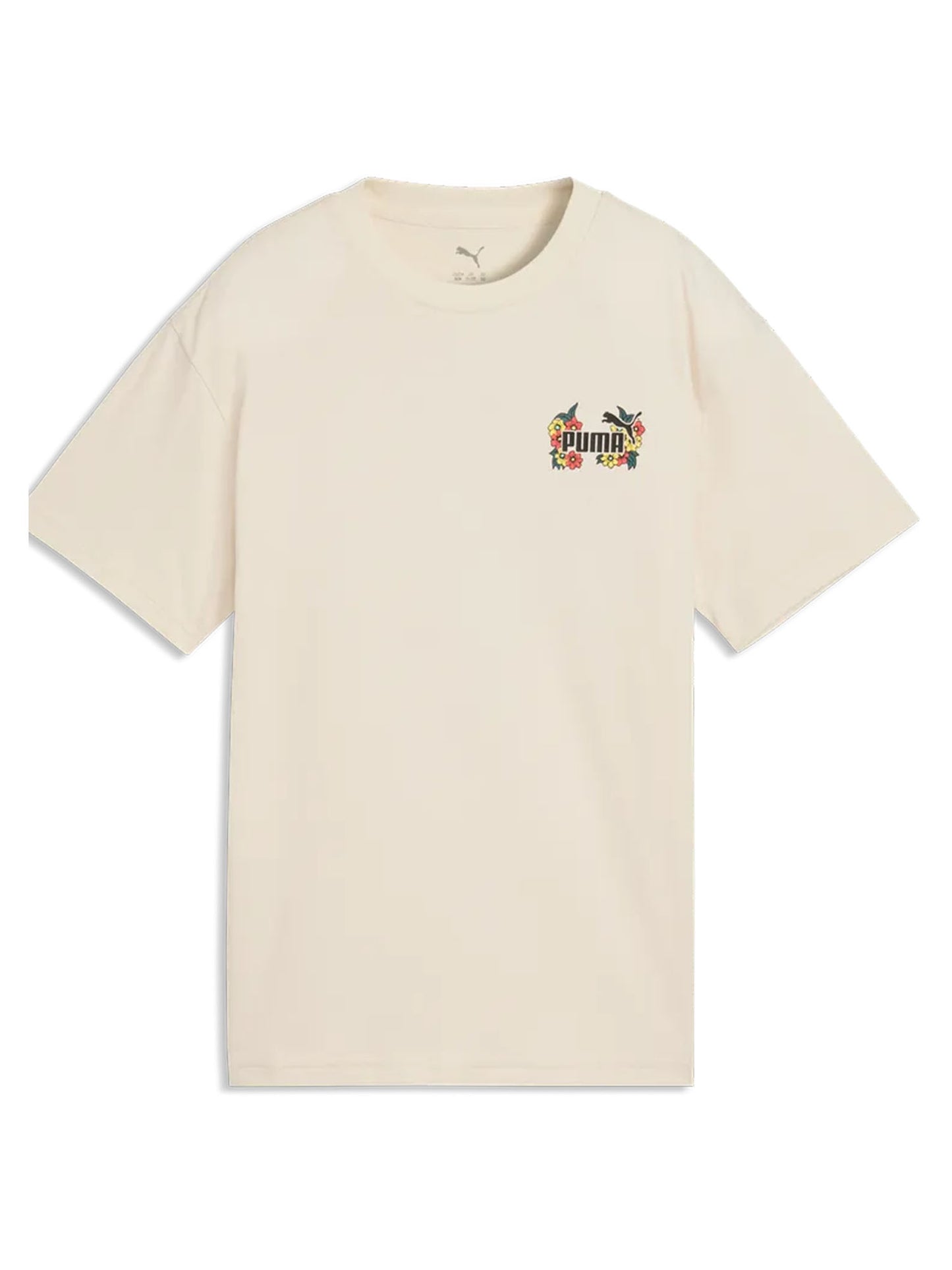 Puma Mid 90s, t-shirt bimbo/a panna con stampa grafica