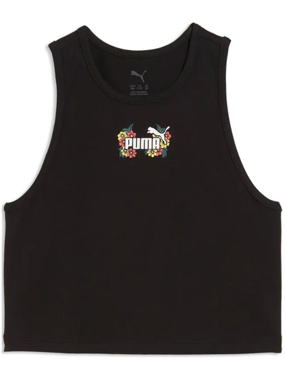 Canotta bambino/a Puma Mid 90s in tessuto nero dallo stile retrò