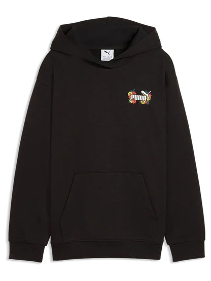 Felpa con cappuccio Puma Mid90s bimbo/a nera dallo stile iconico