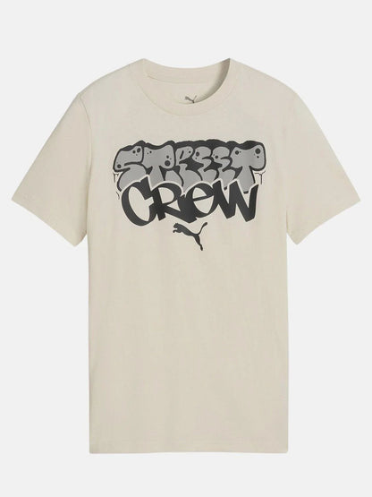 T-shirt bimbo/a Puma Mid 90s Graphic in stile retrò crema