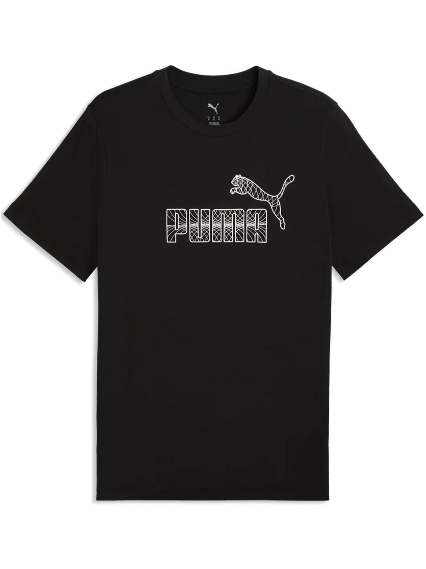 Puma Graphic No.1 Logo, t-shirt uomo nera in cotone
