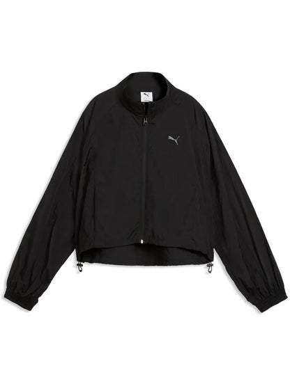 Puma Her Relaxed, giubbotto sportivo donna nero dalla vestibilità loose