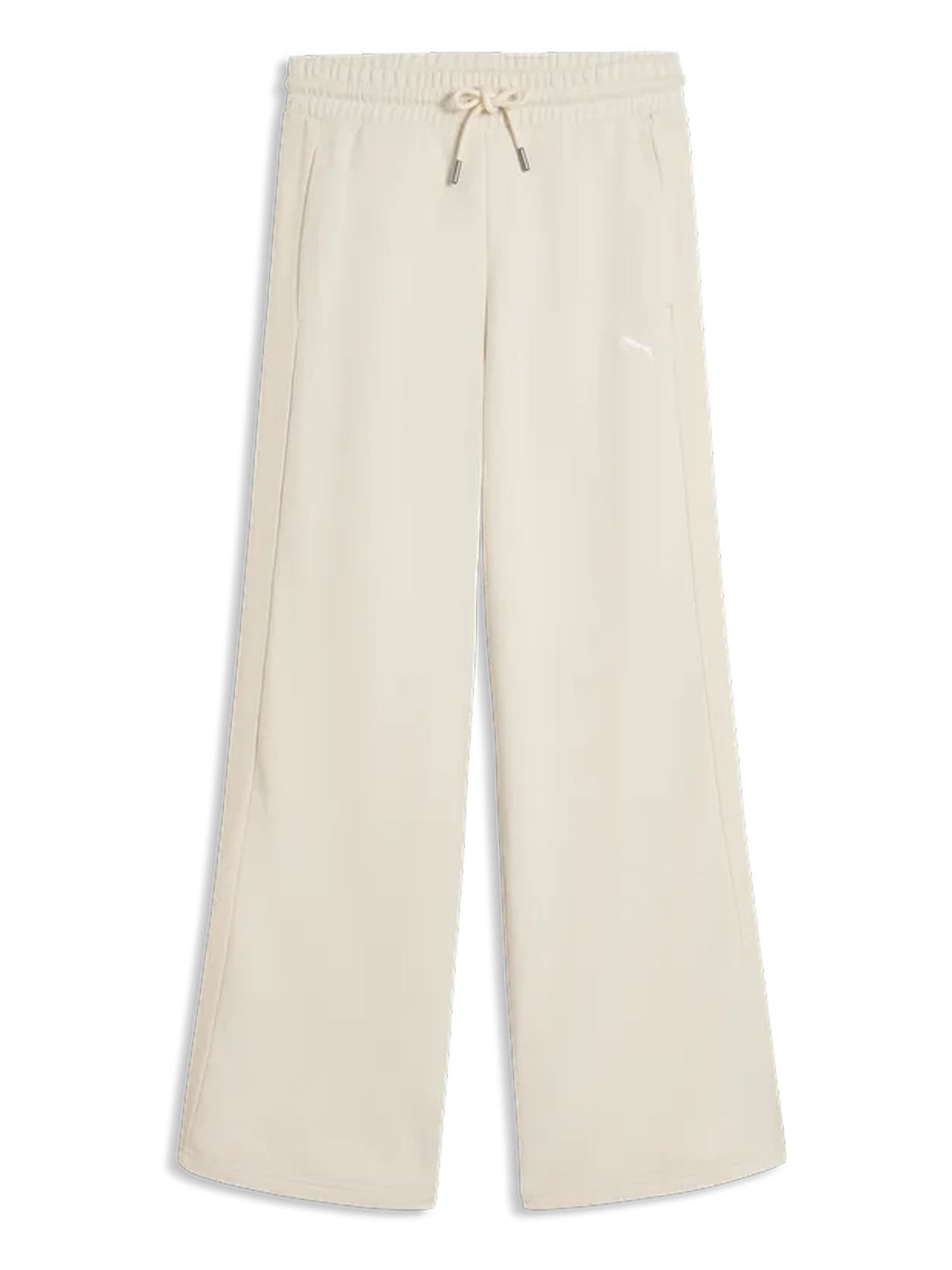 Pantaloni wide leg high-waist Puma HER comfort donna panna