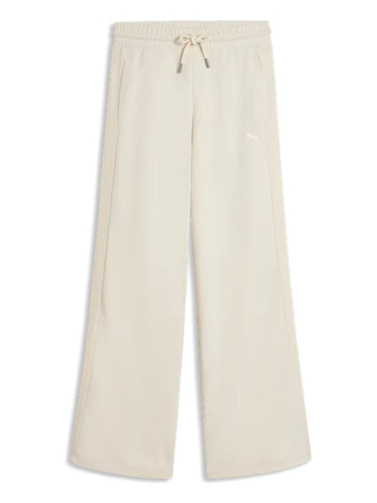 Pantaloni wide leg high-waist Puma HER comfort donna panna