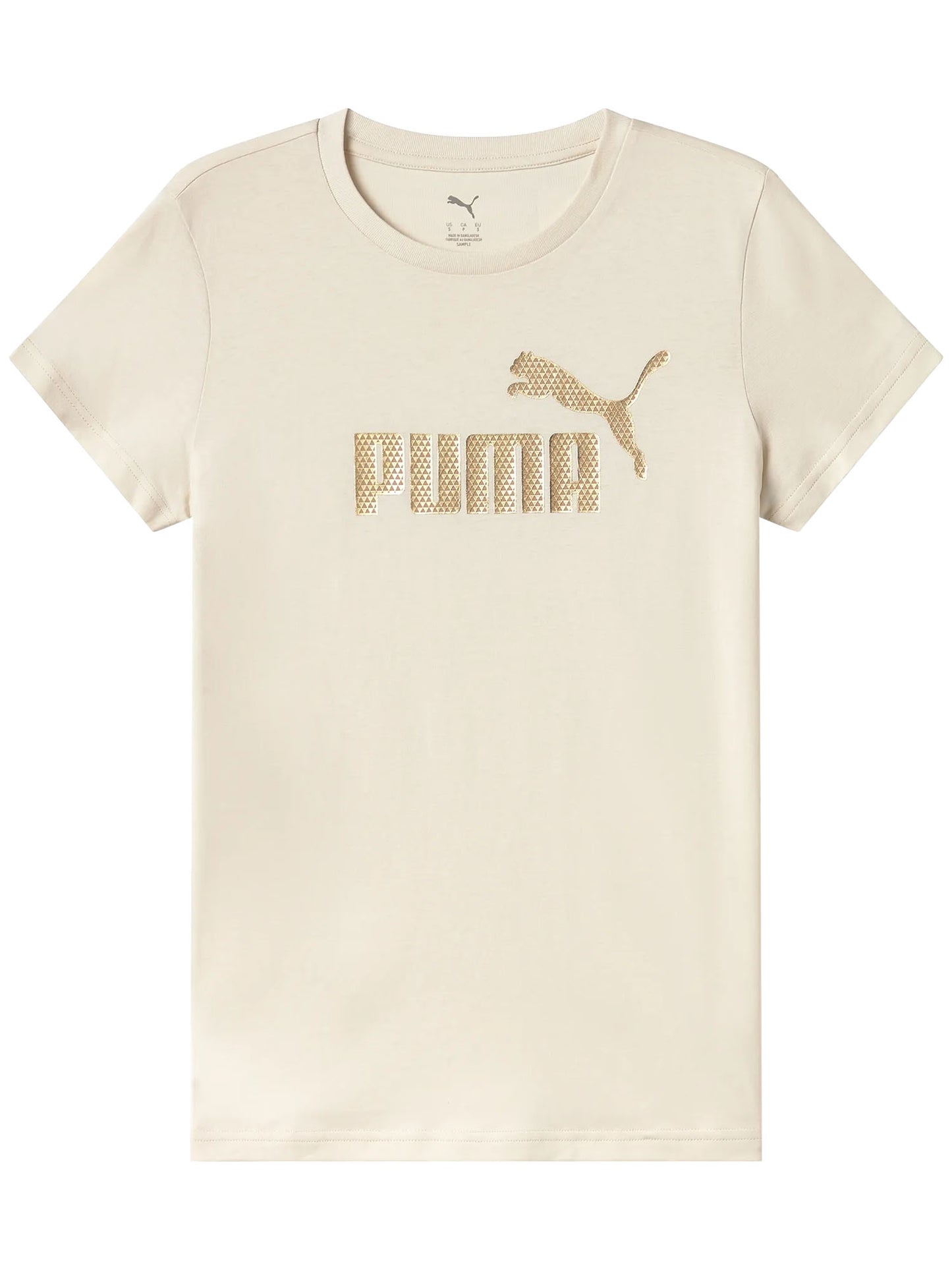 T-SHIRT MANICA CORTA PUMA DA DONNA PANNA