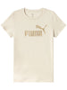 t-shirt-manica-corta-puma-da-donna-panna