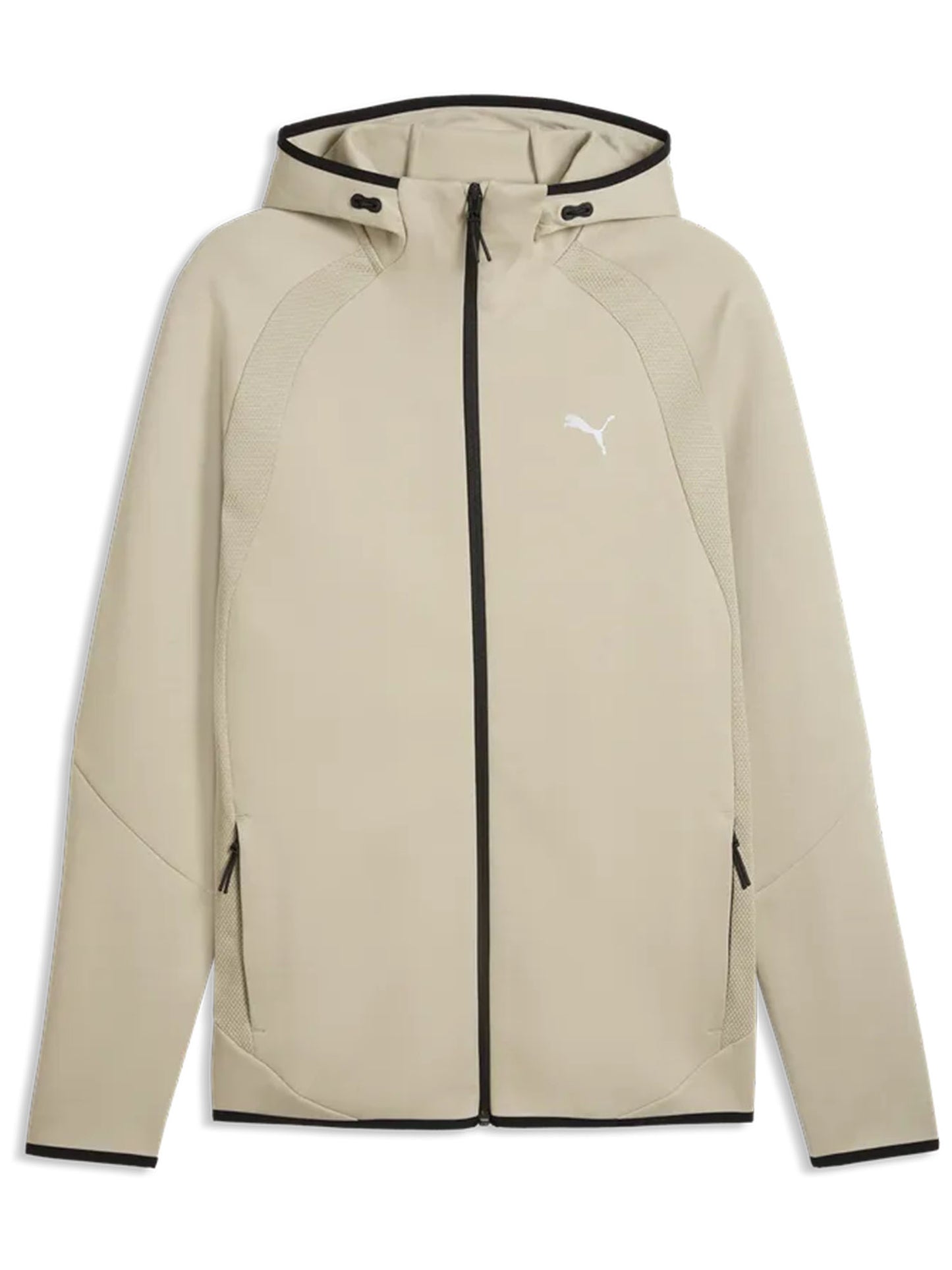 Felpa con cappuccio Puma Evostripe uomo beige