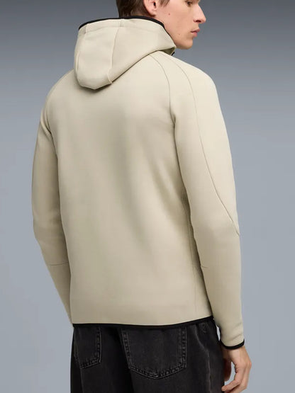 Felpa con cappuccio Puma Evostripe uomo beige