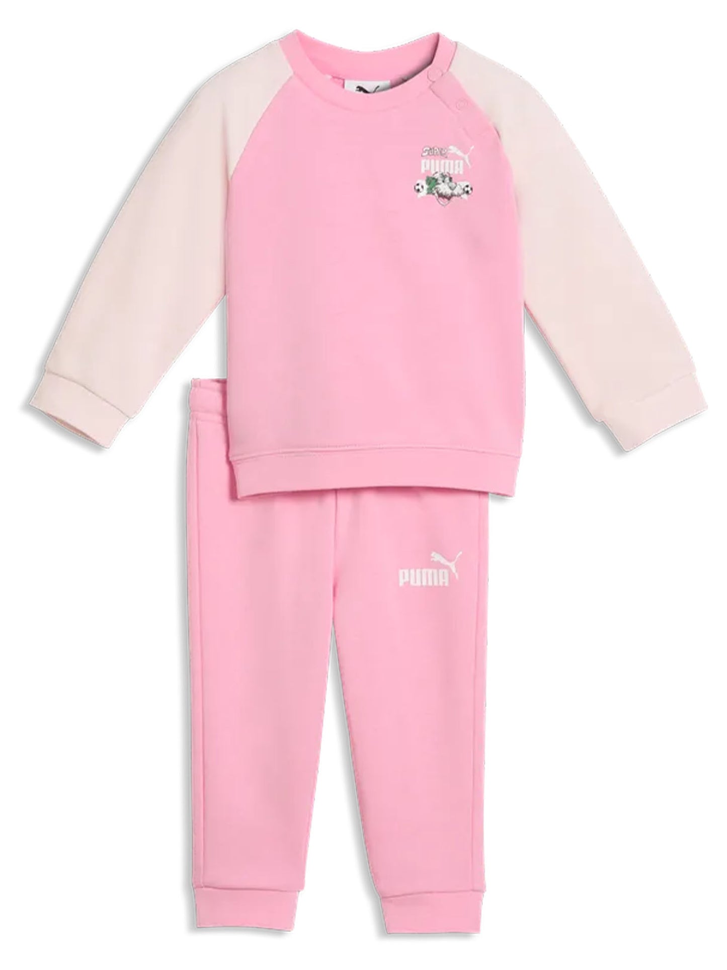 Tuta bimbo/a Puma SuperPuma rosa in stile vintage