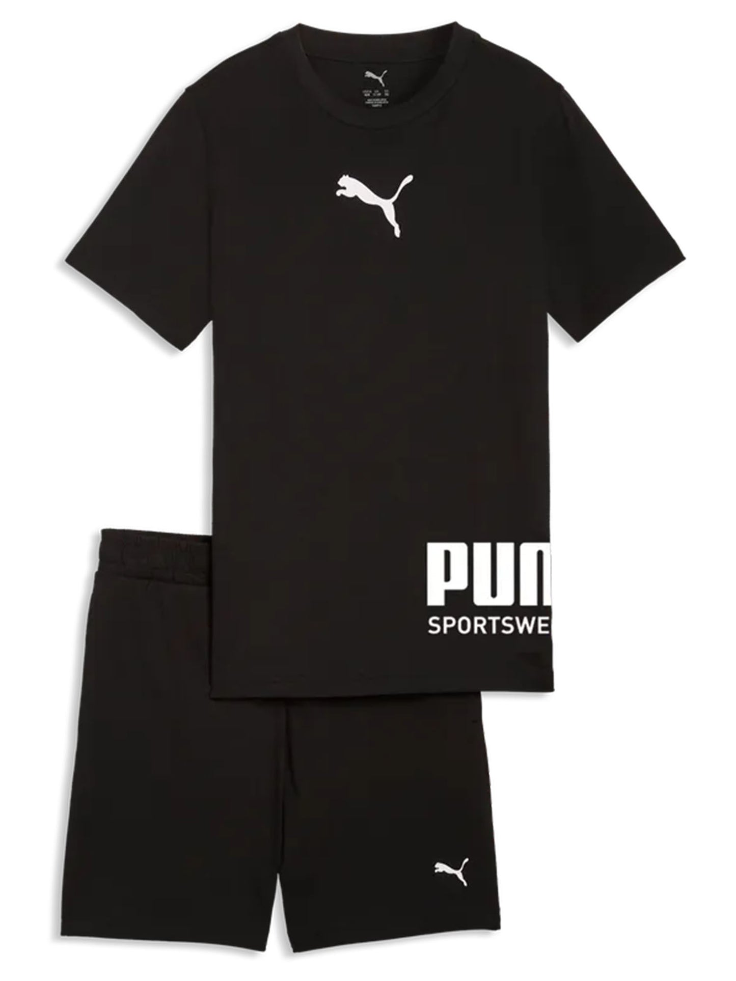 Completo estivo Puma bimbo/a nero, pratico e versatile
