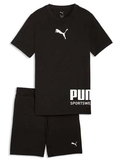 Completo estivo Puma bimbo/a nero, pratico e versatile