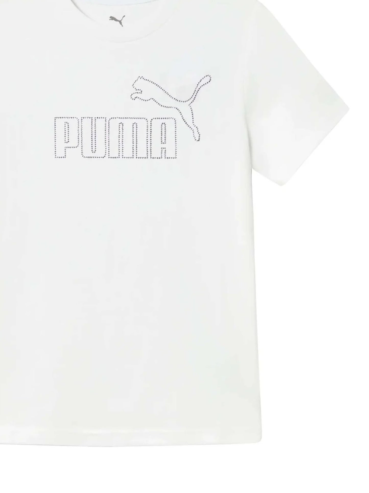 T-shirt Essential Puma bimbo/a in cotone bianca