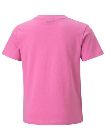 T-shirt bimbo/a Puma a maniche corte in cotone viola