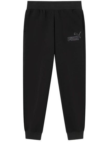 Pantaloni sportivi bimbo/a Puma neri in materiale sintetico