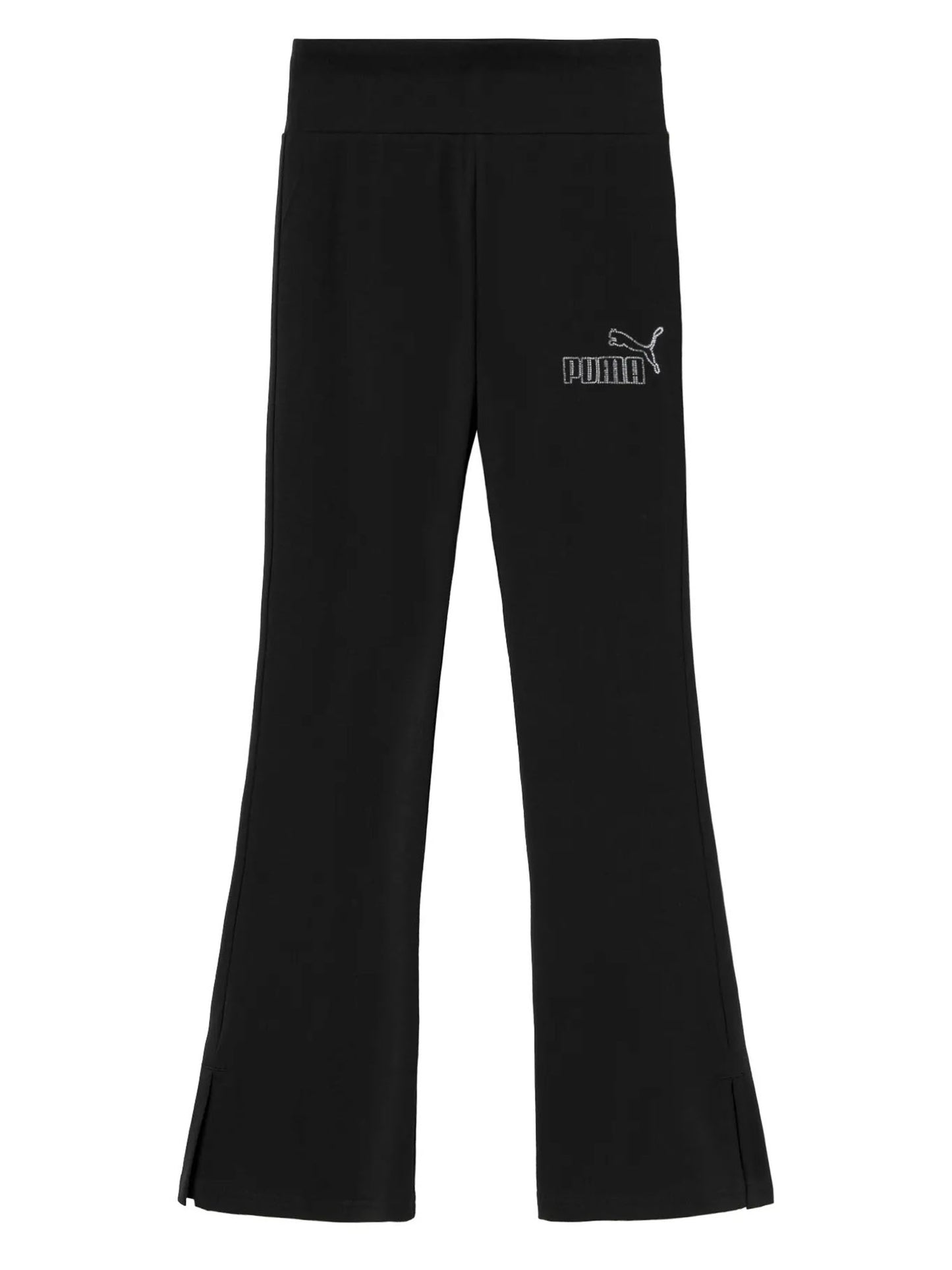 Leggings neri con vita alta e fondo svasato bimbo/a Puma