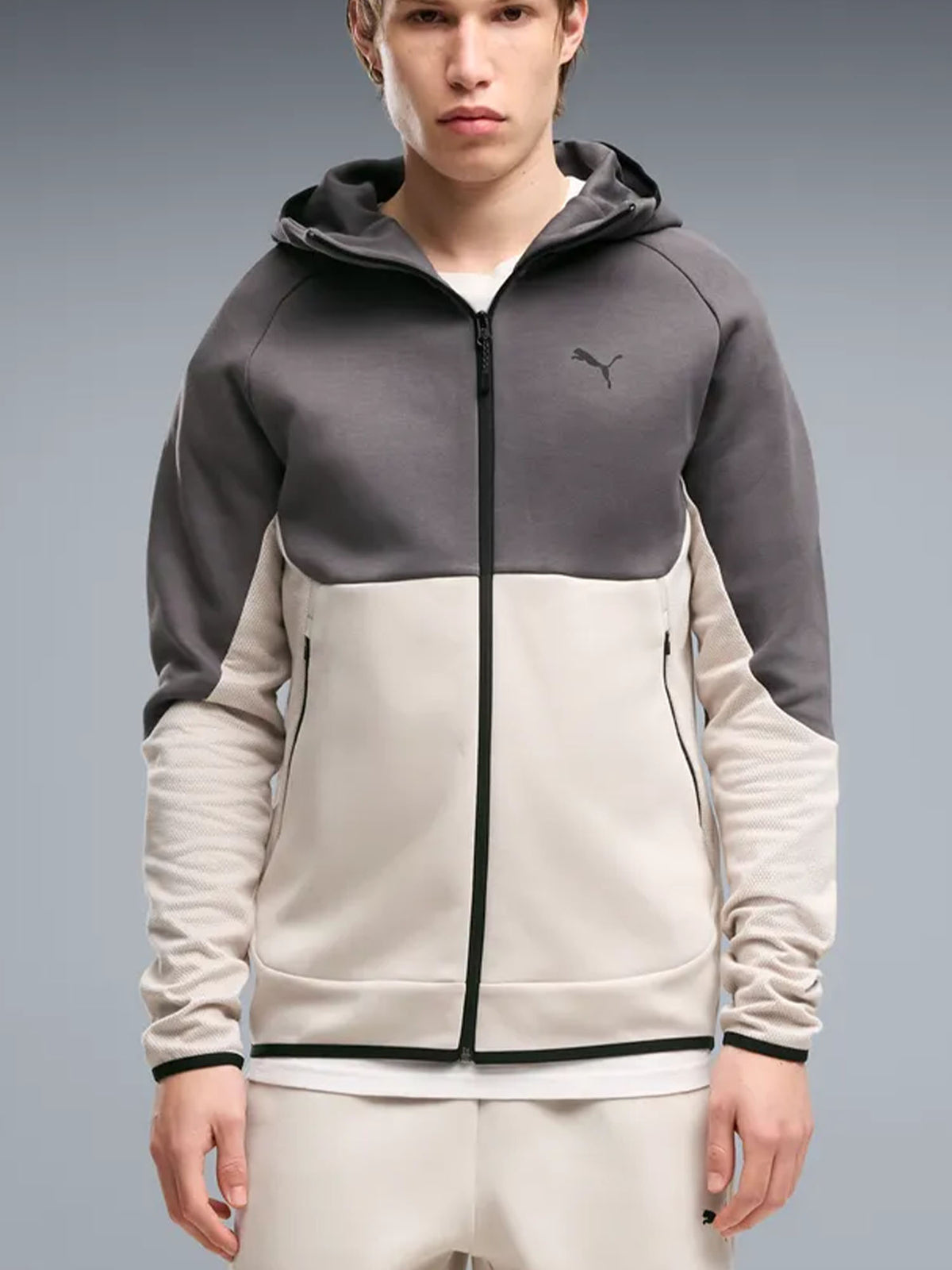 Puma felpa tech da uomo grigio