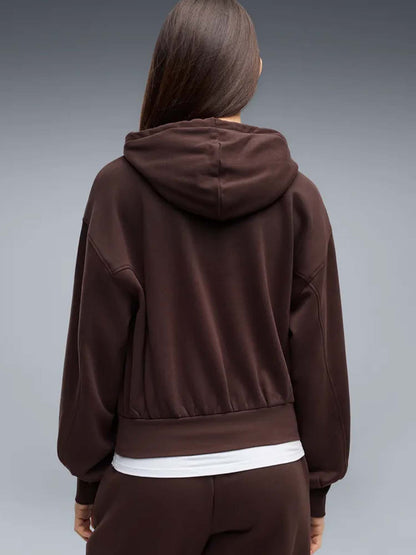 Puma Her Relaxed Fleece, felpa da donna marrone