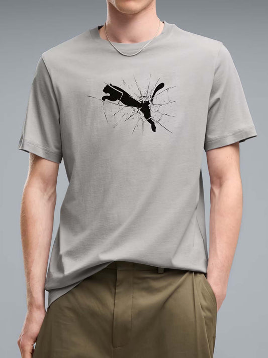 Puma Regular, t-shirt maniche corte da uomo grigia