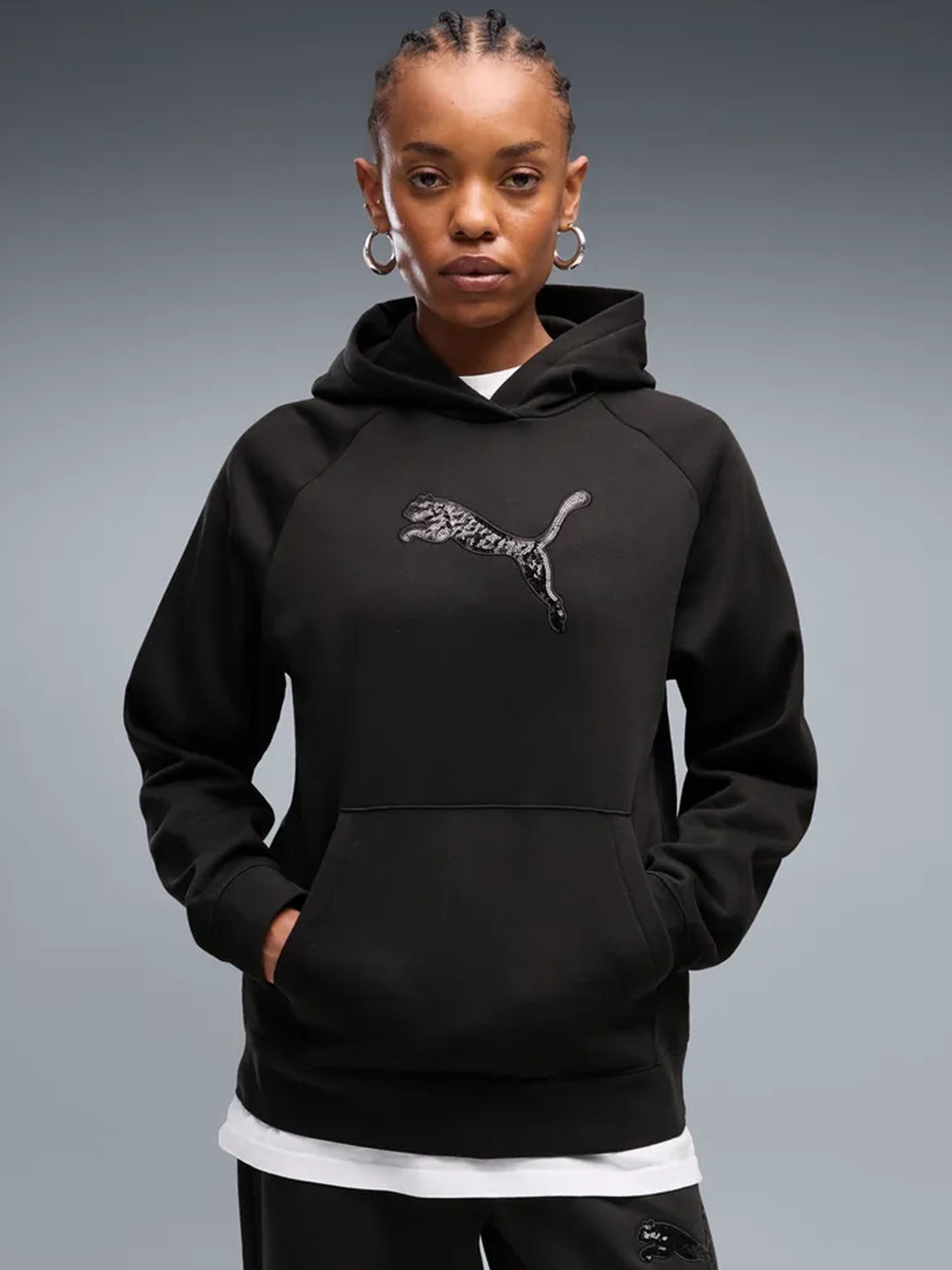 Puma Paille.Fl, felpa da donna nera