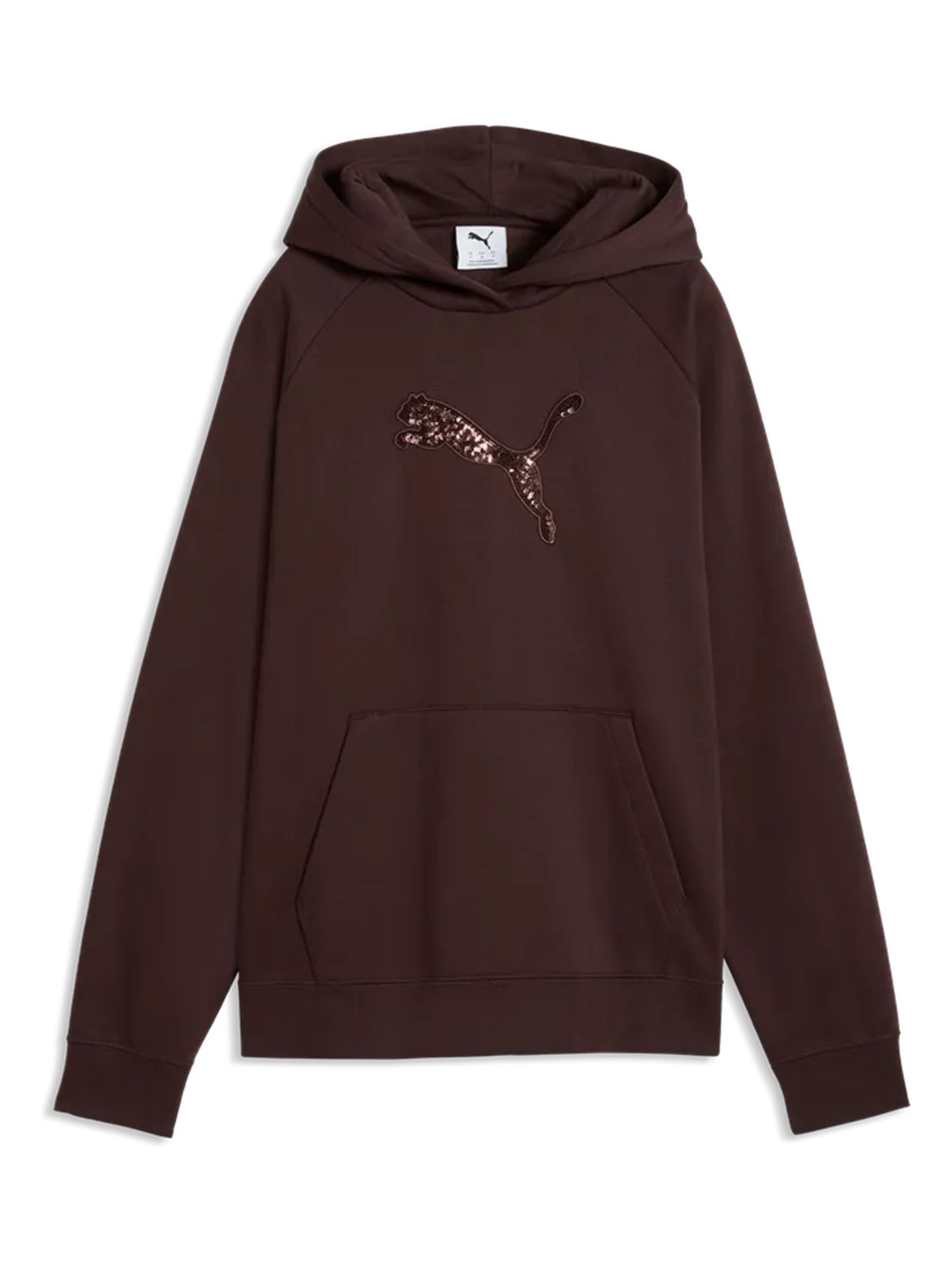 Puma Essentials Sequins, felpa da donna marrone