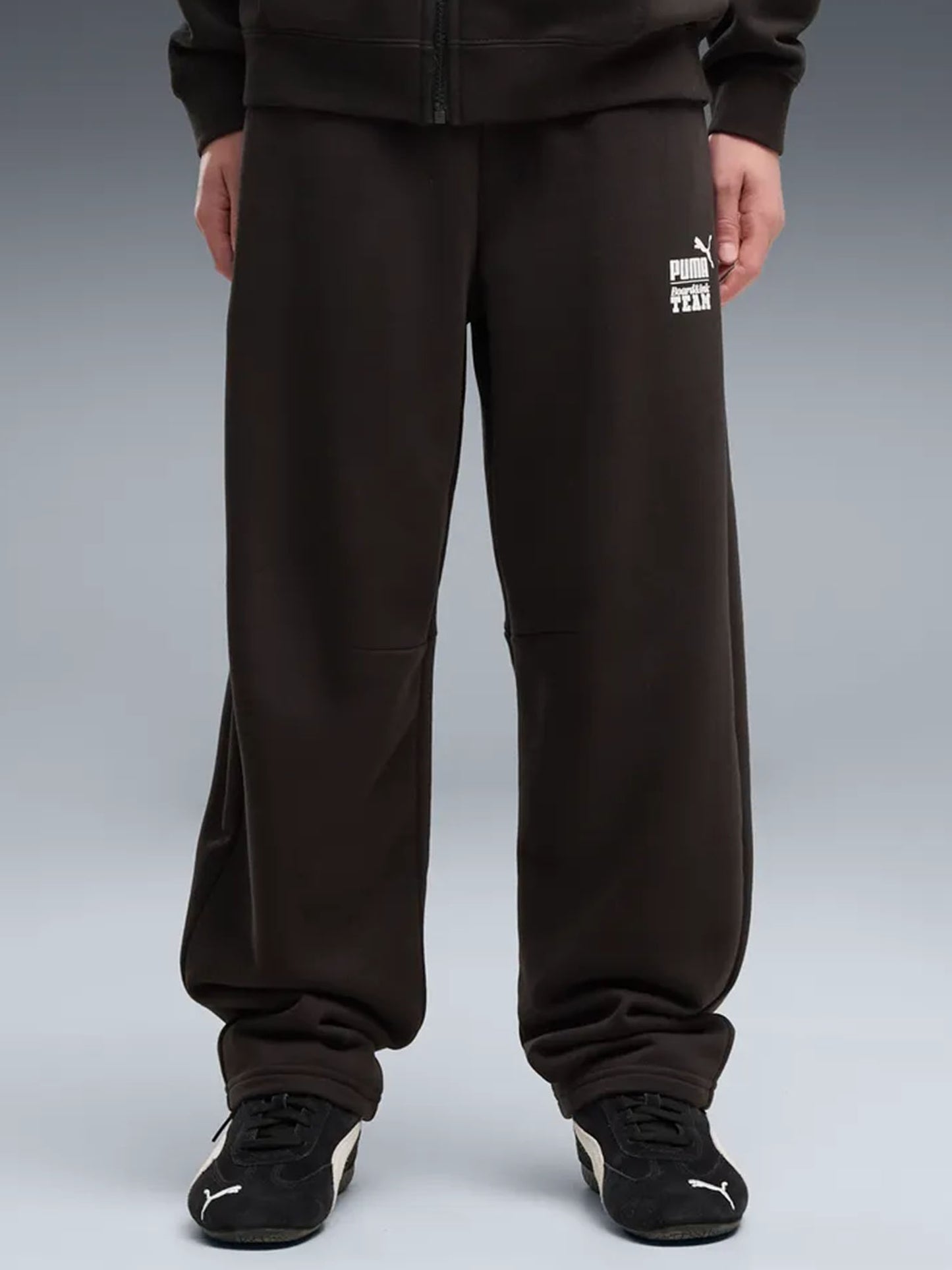 Puma B.PANTA.RLX FT, pantalone unisex bambino nero