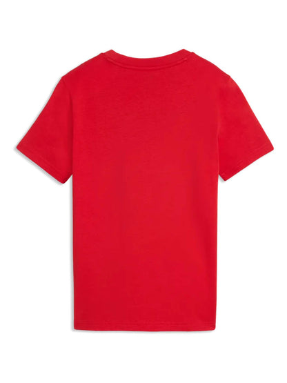 Puma B.T-Shirt Regular, t-shirt a maniche lunghe Unisex bambino rossa