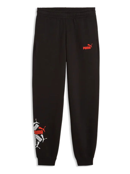 Puma Logo Lab, pantalone unisex bambino nero