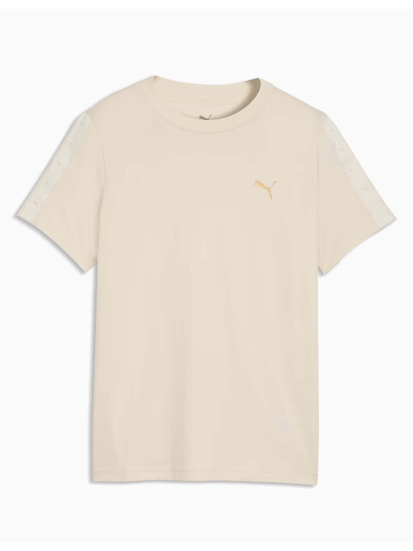 Puma Essentials Tape Tee, t-shirt a maniche lunghe Unisex bambino panna