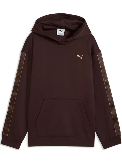 Puma Essentials Tape Relaxed Hoodie, felpa Unisex bambino marrone