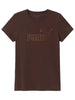 puma-t-shirt-regular-t-shirt-maniche-corte-da-donna-marrone
