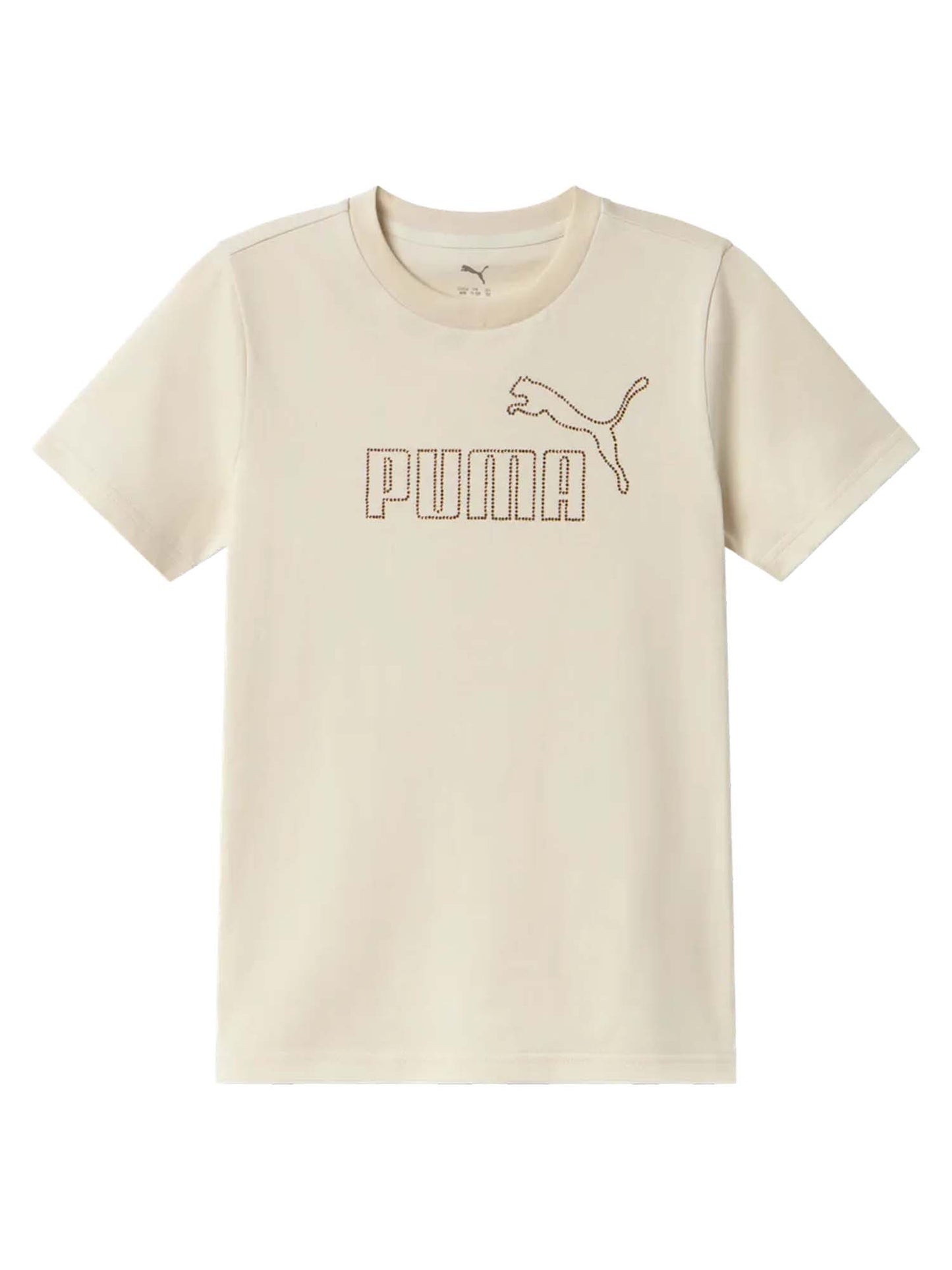 Puma G.T-shirt Regul, t-shirt a maniche lunghe Unisex bambino panna