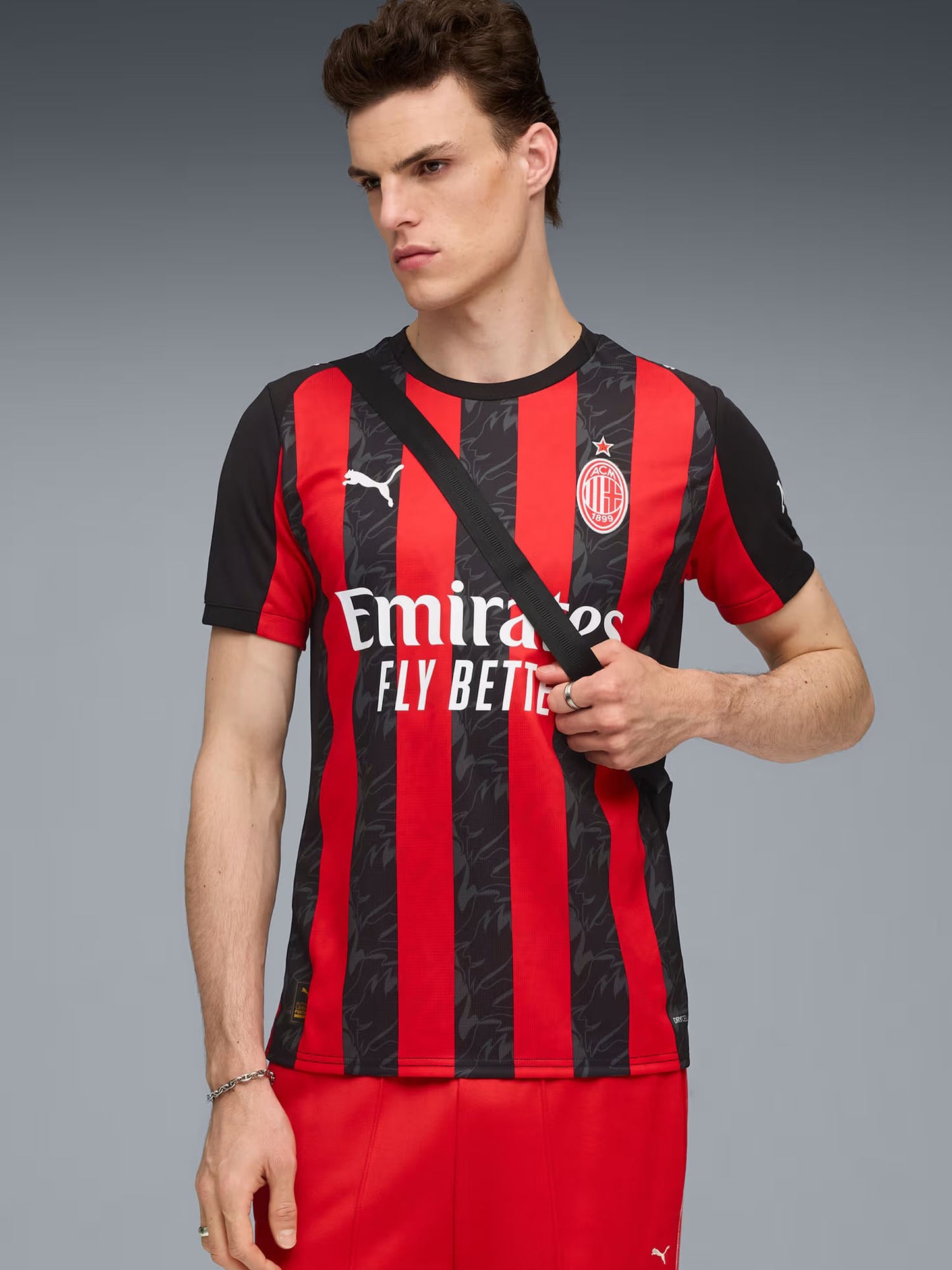 MAGLIA GARA HOME AC MILAN PUMA UOMO ROSSO NERO