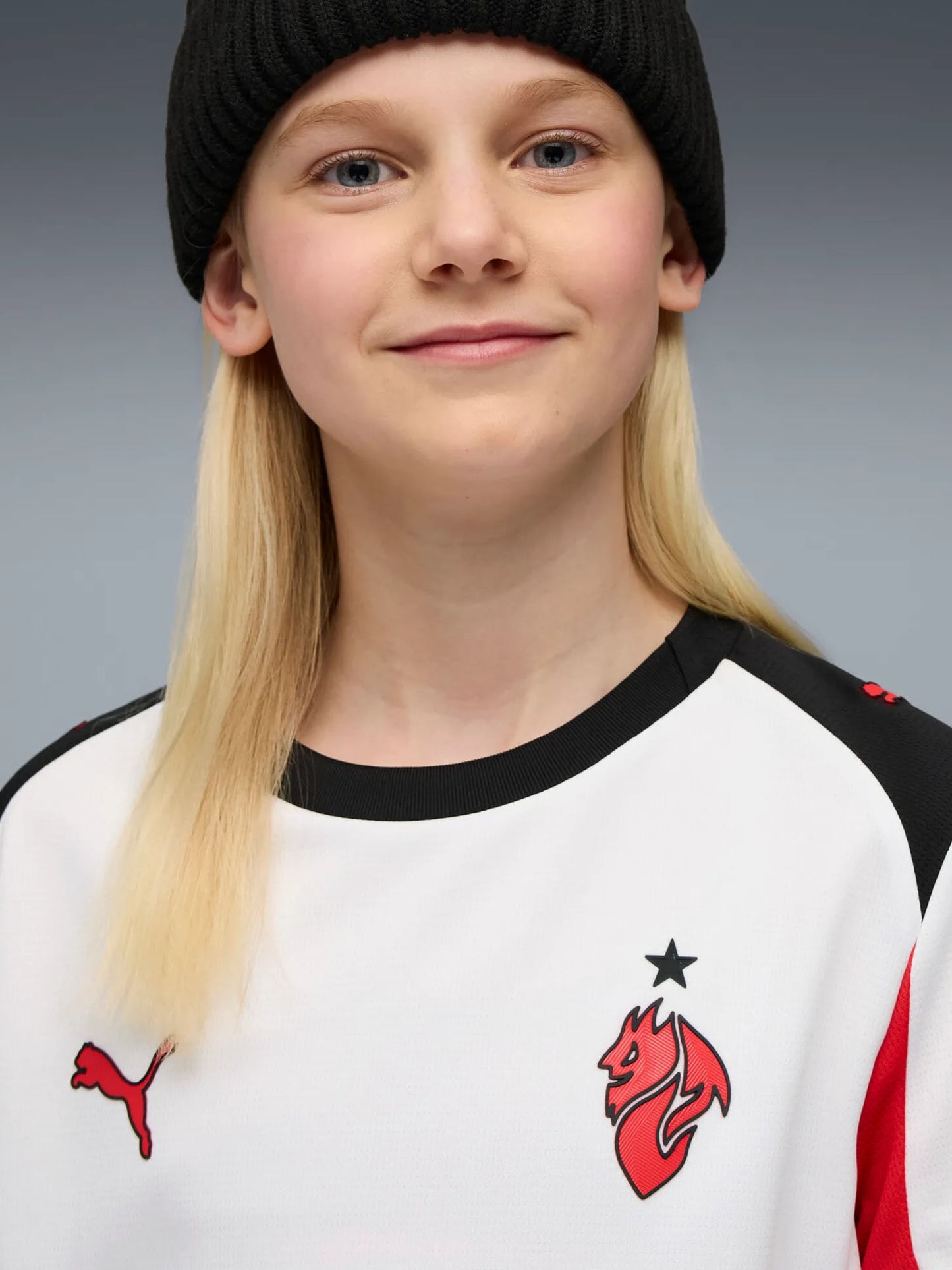 T-SHIRT MILAN AWAY PUMA JUNIOR UNISEX BIANCO