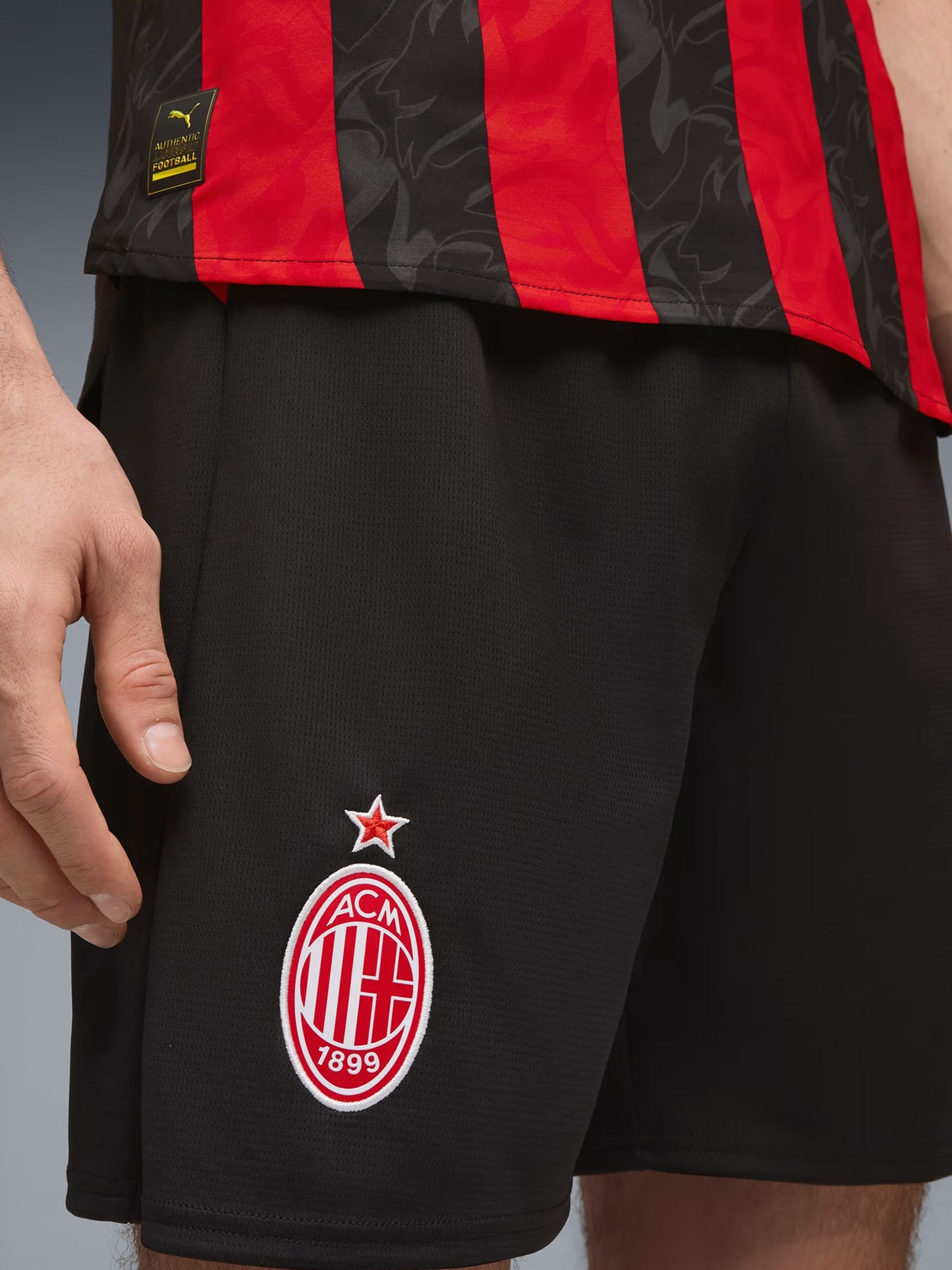 SHORT HOME AC MILAN PUMA UOMO NERO