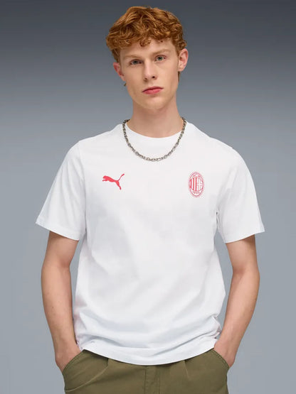 Puma Ac Milan FtblEssentials Tee, t-shirt da uomo bianca
