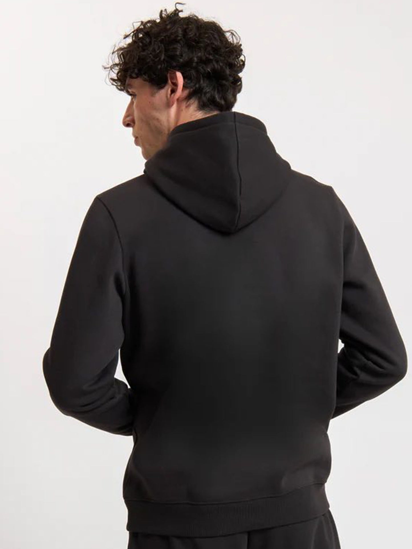 FELPA CON CAPPUCCIO ESSENTIAL AC MILAN UOMO NERO