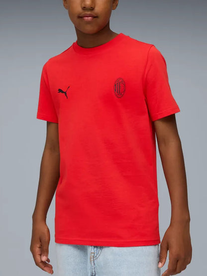 Milan t-shirt mm jr calcio da bambino/a rosso