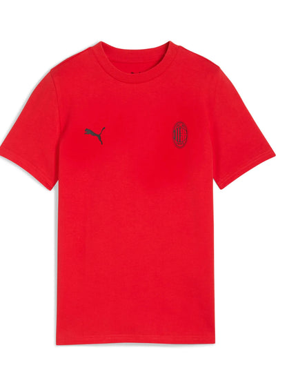T-SHIRT ESSENTIAL AC MILAN PUMA RAGAZZO ROSSO