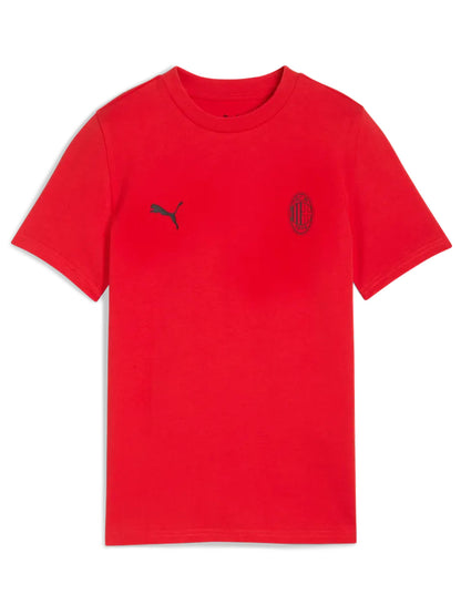 Milan t-shirt mm jr calcio da bambino/a rosso