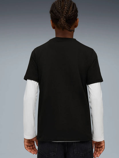 T-SHIRT ESSENTIAL AC MILAN PUMA RAGAZZO NERO