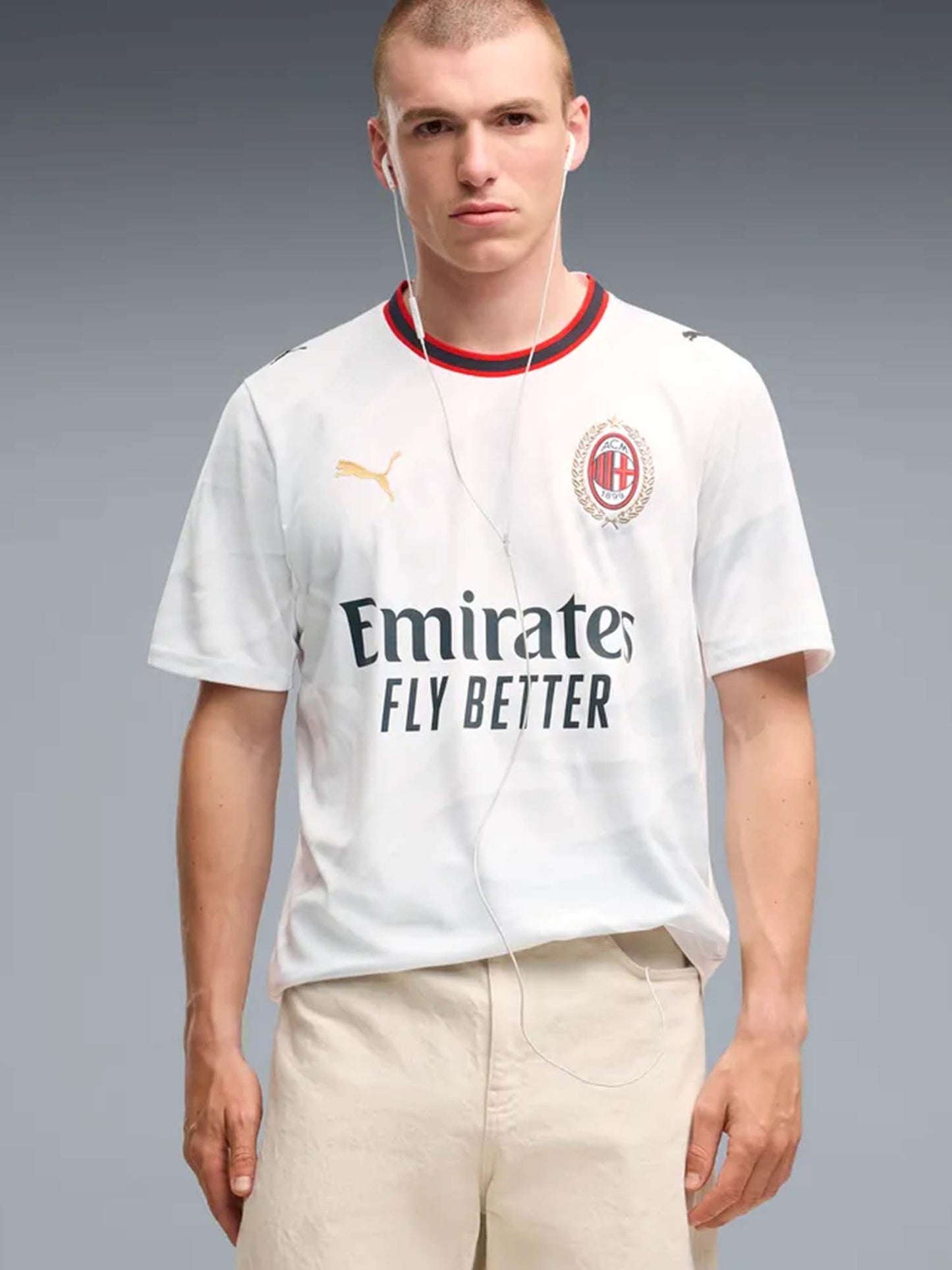 Puma AC Milan 26/27 Away Jersey, t-shirt da uomo bianca
