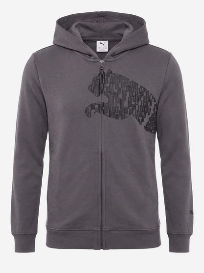 Puma 640052, felpa unisex bambino grigia