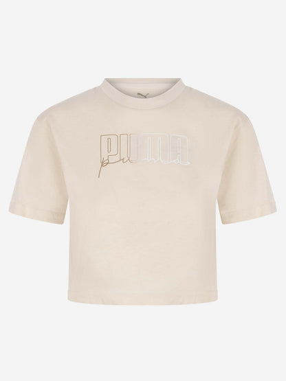 T-SHIRT BTS PUMA DA BAMBINA PANNA