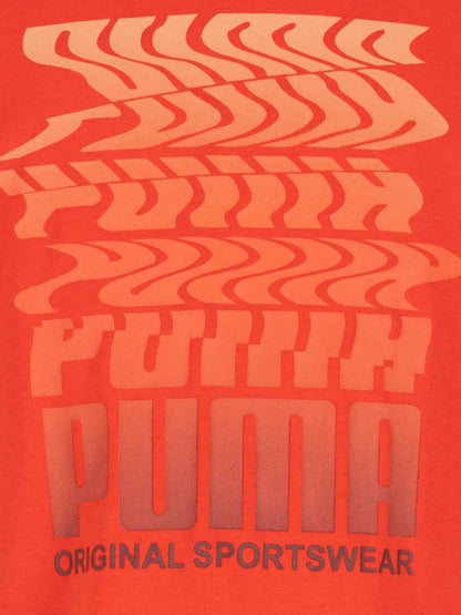 T-SHIRT BTS PUMA DA BAMBINO ARANCIO