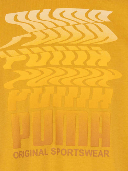 T-SHIRT BTS PUMA DA BAMBINO OCRA