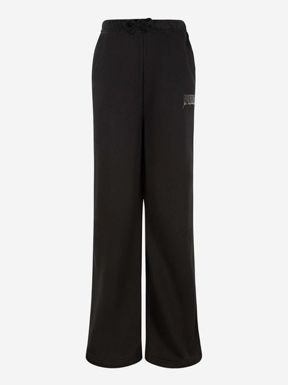 PANTALONE WIDE LEG BTS PUMA DA BAMBINA NERO